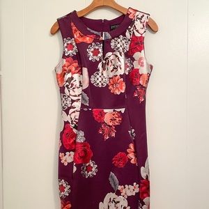 Plum Floral Dress